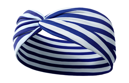 Navy Stripes knotted Headband