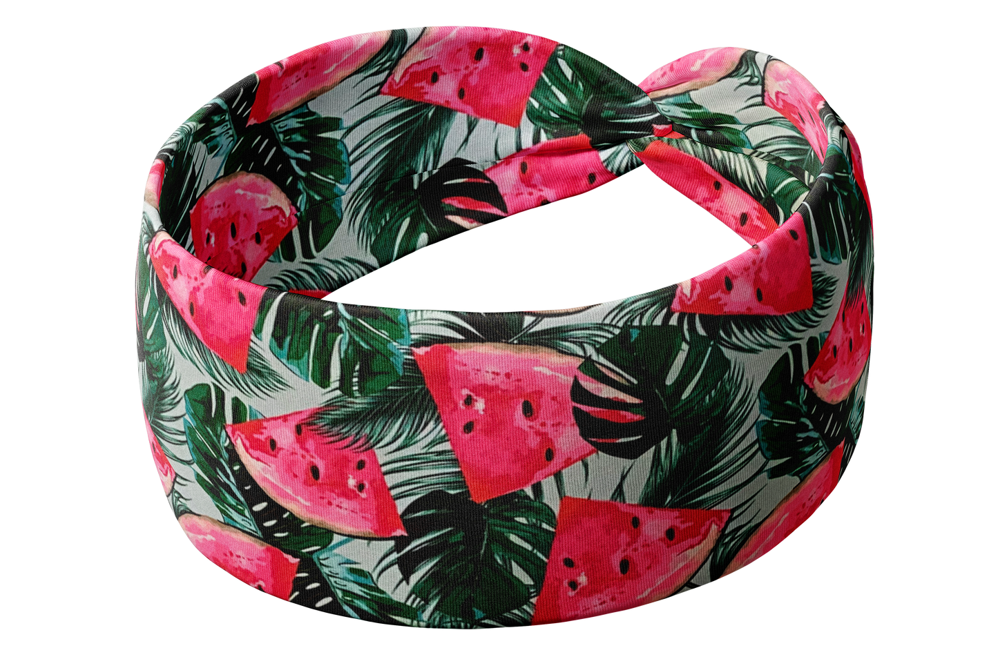 Watermelon Palms Knotted Headband
